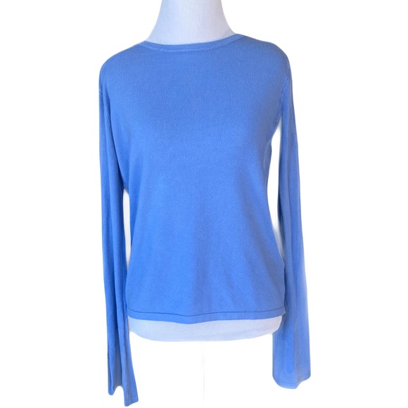 PHILOSOPHY Periwinkle Sweater with Sleeve Cut Outs - Picture 2 of 7